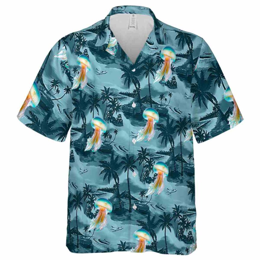 Jellyfish Island Beach Hawaiian Shirt Fashion forward