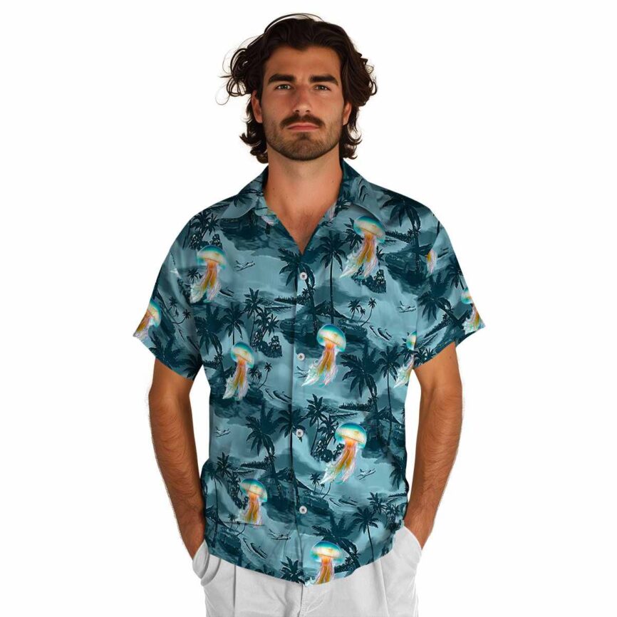 Jellyfish Island Beach Hawaiian Shirt New Arrival