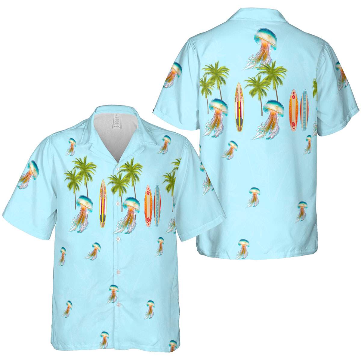 Jellyfish Island Theme Hawaiian Shirt Premium grade Jellyfish Island Theme Hawaiian Shirt Premium grade