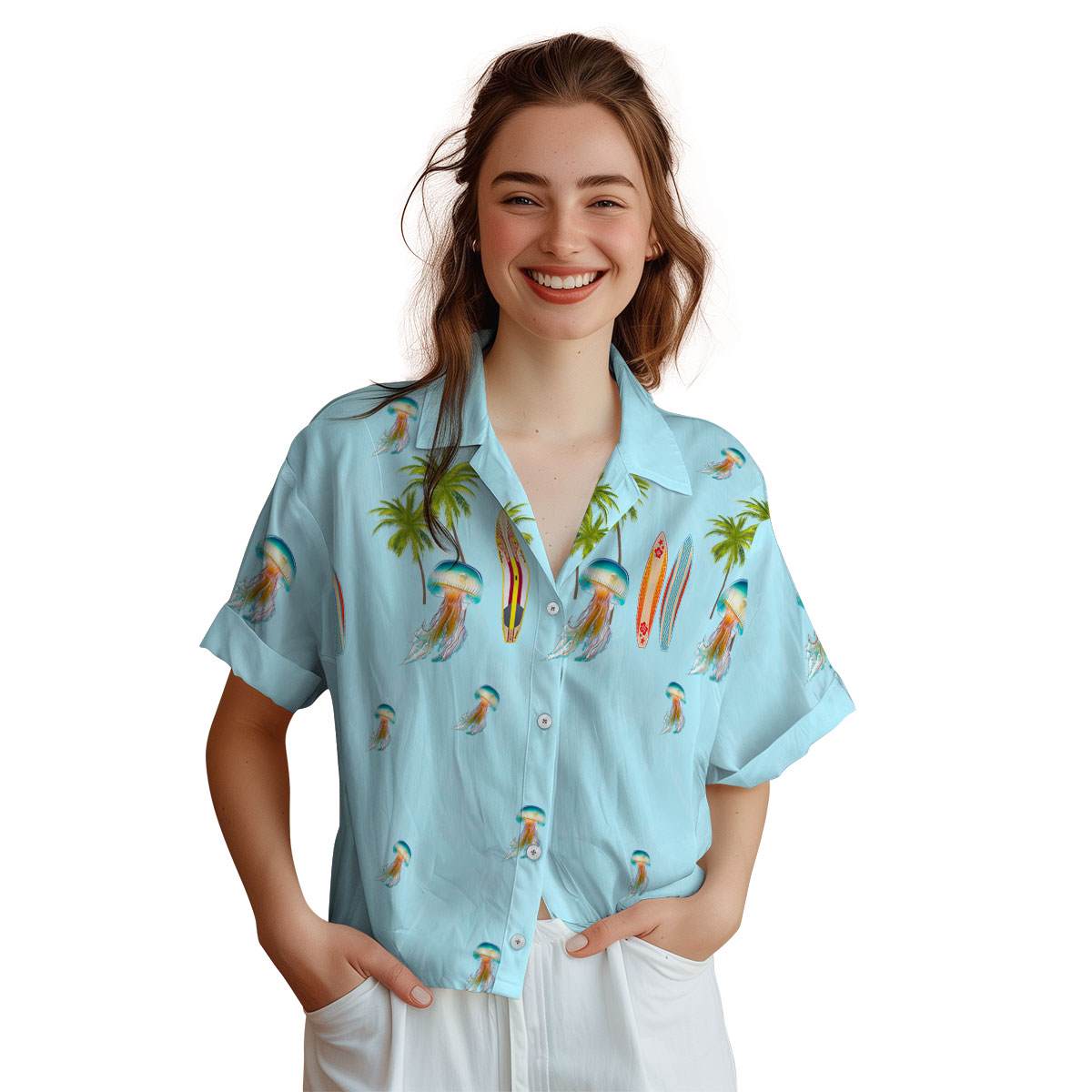 Jellyfish Island Theme Hawaiian Shirt Top rated Jellyfish Island Theme Hawaiian Shirt Top rated