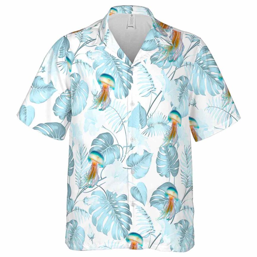 Jellyfish Leaf Pattern Hawaiian Shirt Fashion forward