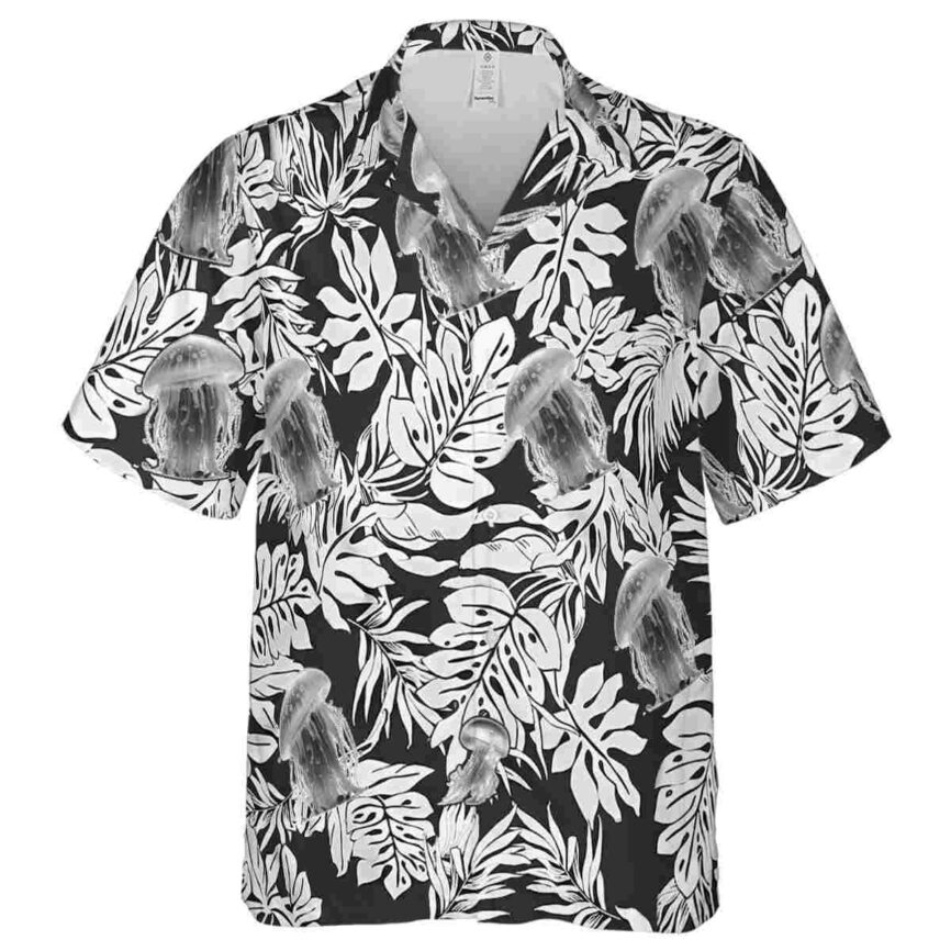 Jellyfish Monstera Foliage Hawaiian Shirt Fashion forward