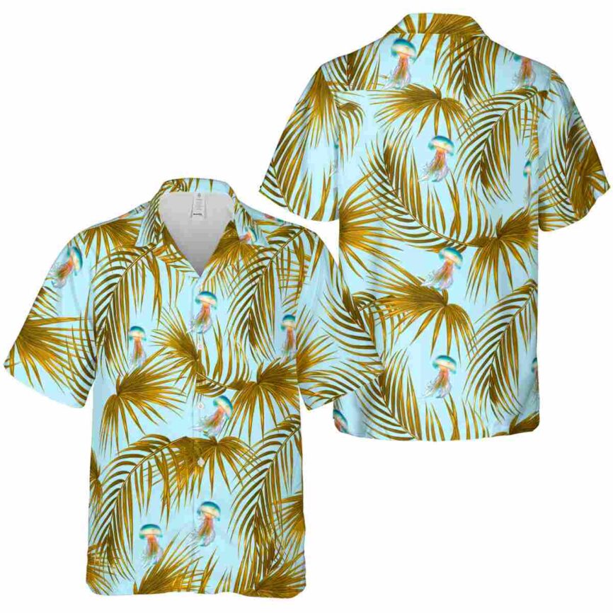 Jellyfish Palm Frond Hawaiian Shirt Premium grade