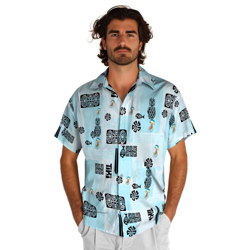 Jellyfish Tiki Motifs Hawaiian Shirt New Arrival