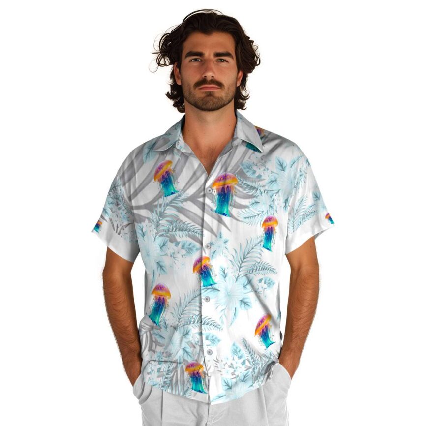 Jellyfish Tropical Blossom Hawaiian Shirt New Arrival