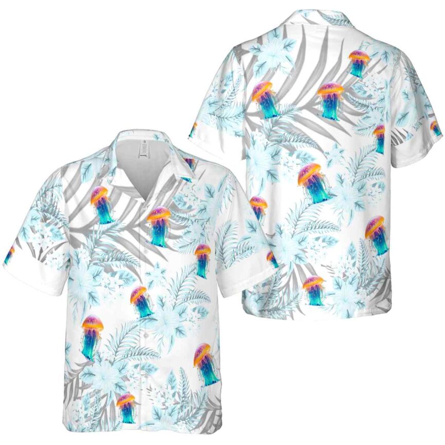 Jellyfish Tropical Blossom Hawaiian Shirt Premium grade