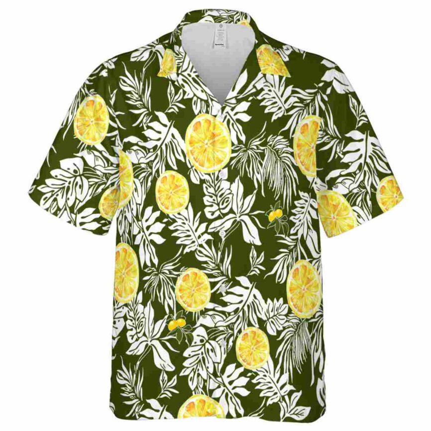 Lemon Bold Foliage Hawaiian Shirt Fashion forward