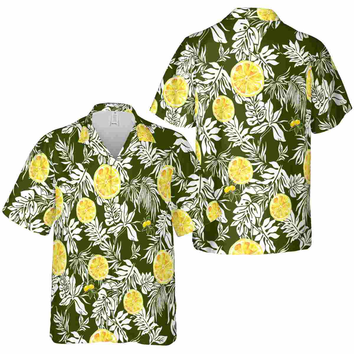 Lemon Bold Foliage Hawaiian Shirt Premium grade Lemon Bold Foliage Hawaiian Shirt Premium grade