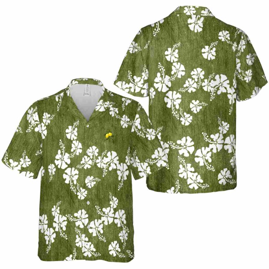 Lemon Hibiscus Blossom Hawaiian Shirt Premium grade
