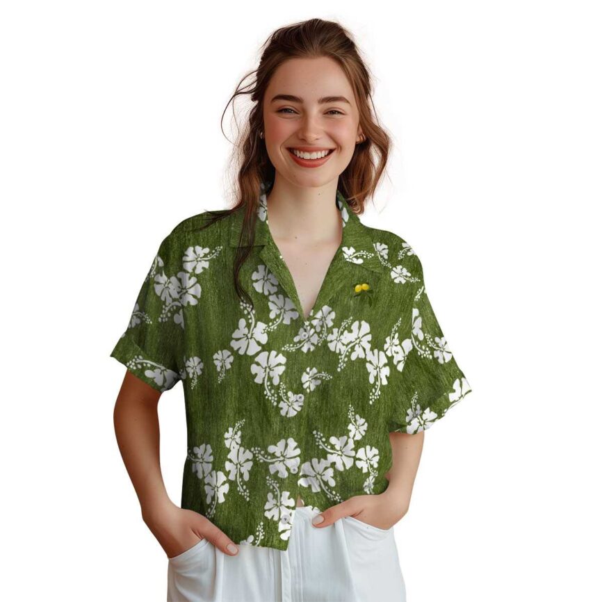 Lemon Hibiscus Blossom Hawaiian Shirt Top rated