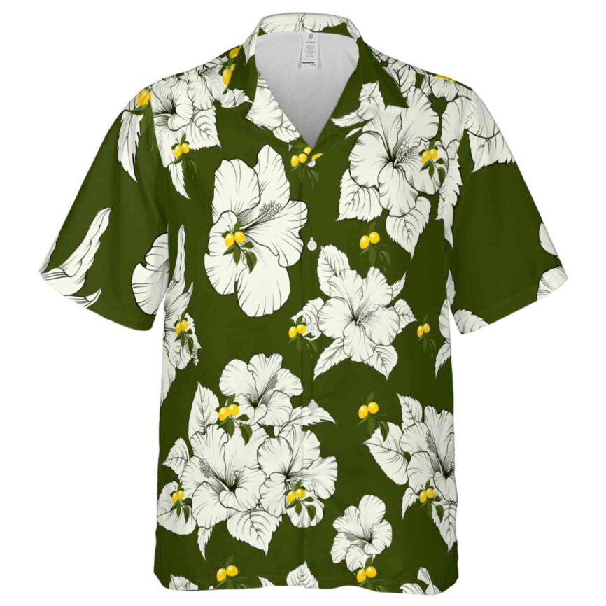 Lemon Hibiscus Flower Hawaiian Shirt Fashion forward