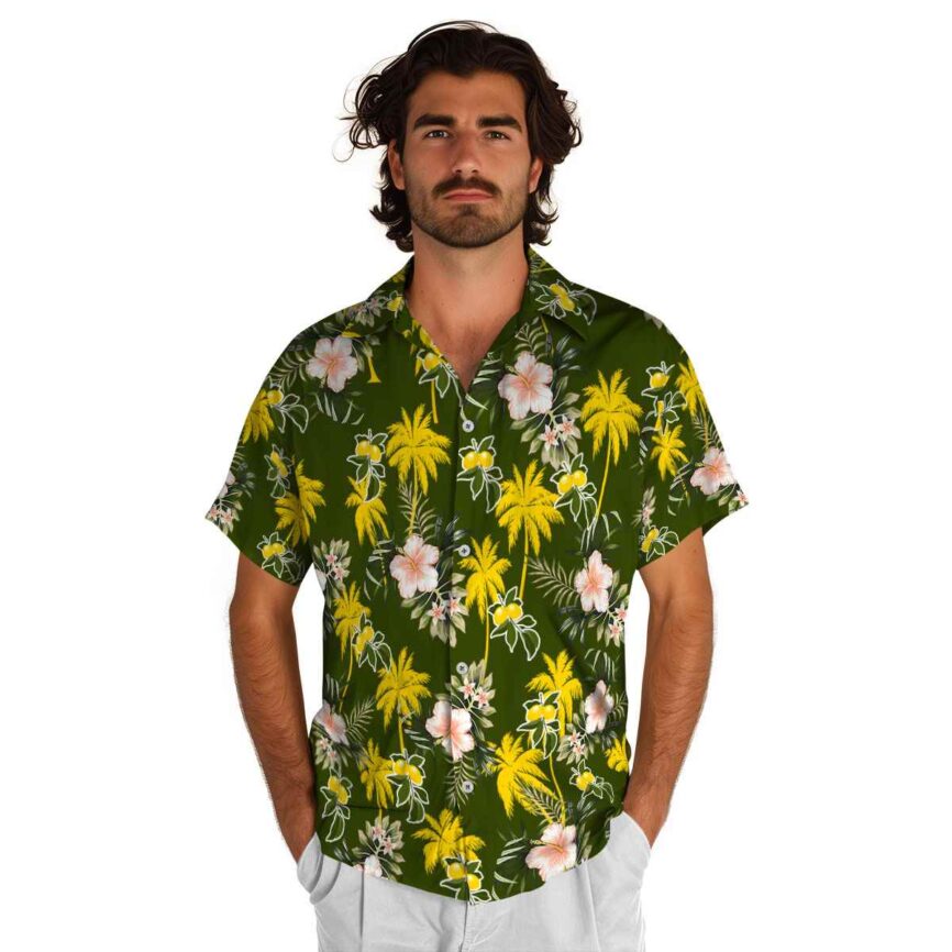 Lemon Hibiscus Palm Hawaiian Shirt New Arrival