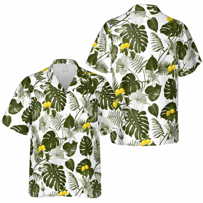 Lemon Leaf Pattern Hawaiian Shirt Premium grade