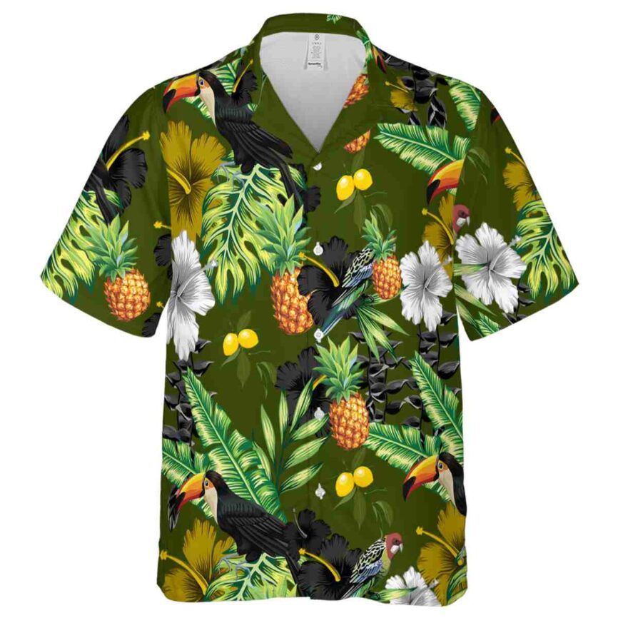 Lemon Leafy Toucan Hawaiian Shirt Fashion forward