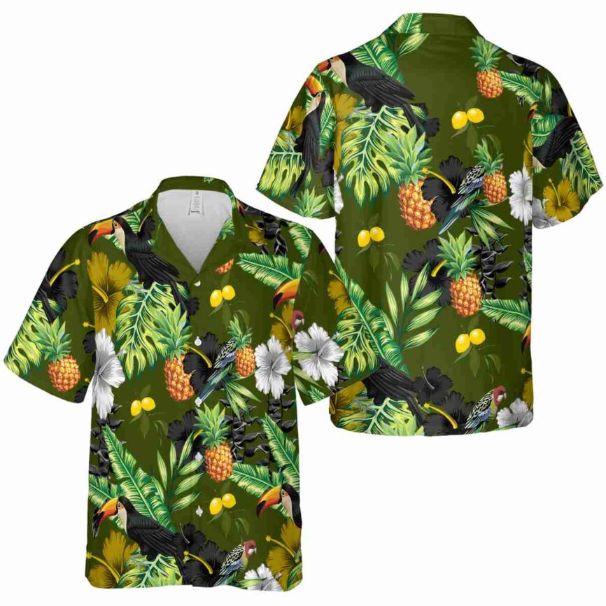 Lemon Leafy Toucan Hawaiian Shirt Premium grade