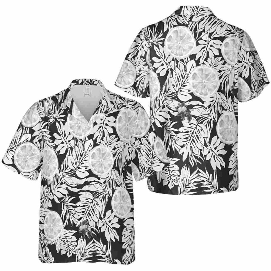 Lemon Monstera Foliage Hawaiian Shirt Premium grade