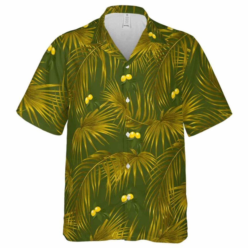 Lemon Palm Frond Hawaiian Shirt Fashion forward