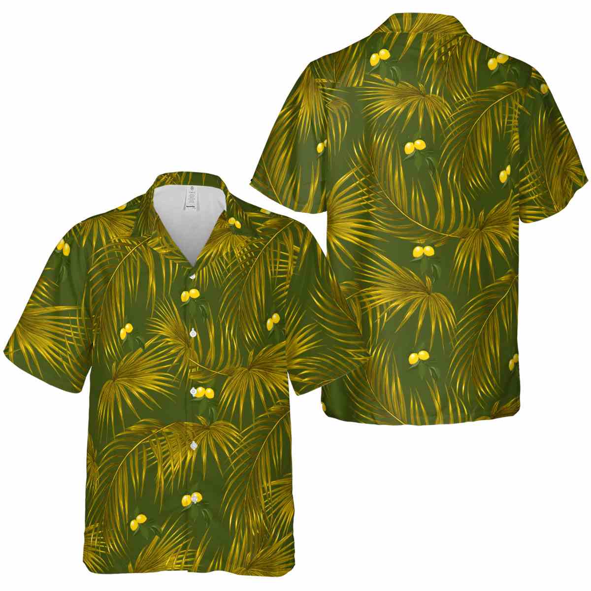 Lemon Palm Frond Hawaiian Shirt Premium grade Lemon Palm Frond Hawaiian Shirt Premium grade
