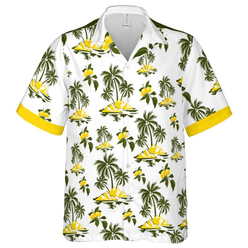 Lemon Palm Island Graphic Hawaiian Shirt Fashion forward