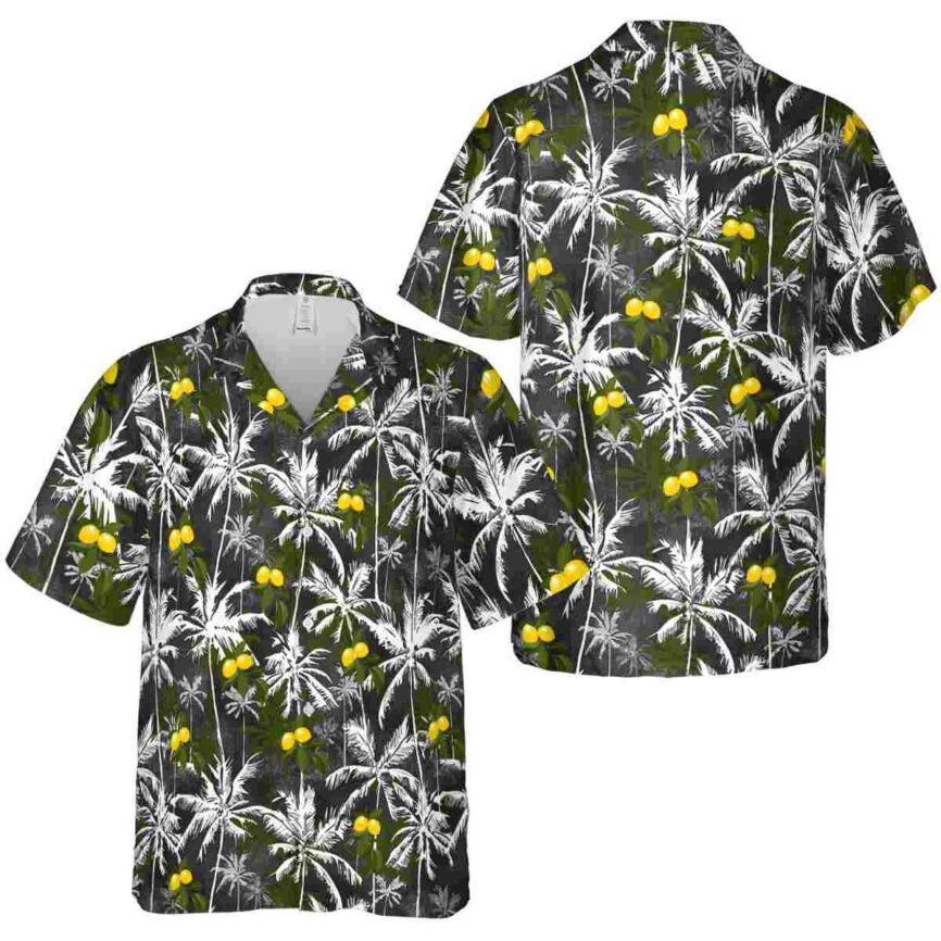 Lemon Palm Themed Hawaiian Shirt Premium grade