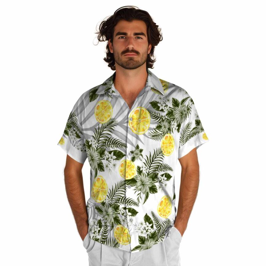 Lemon Tropical Blossom Hawaiian Shirt New Arrival