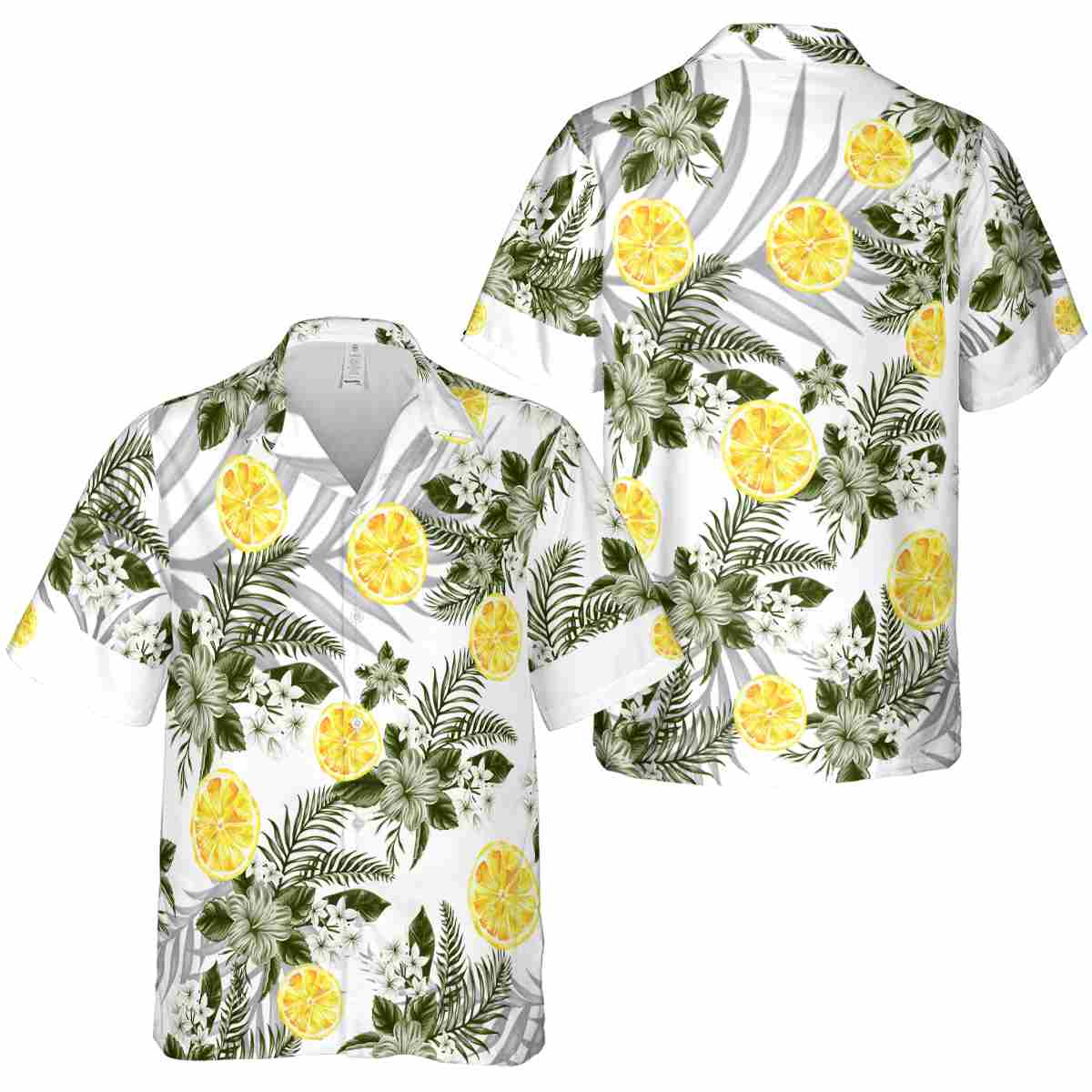 Lemon Tropical Blossom Hawaiian Shirt Premium grade Lemon Tropical Blossom Hawaiian Shirt Premium grade