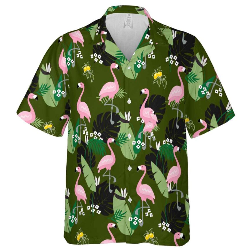 Lemon Tropical Flamingo Hawaiian Shirt Fashion forward