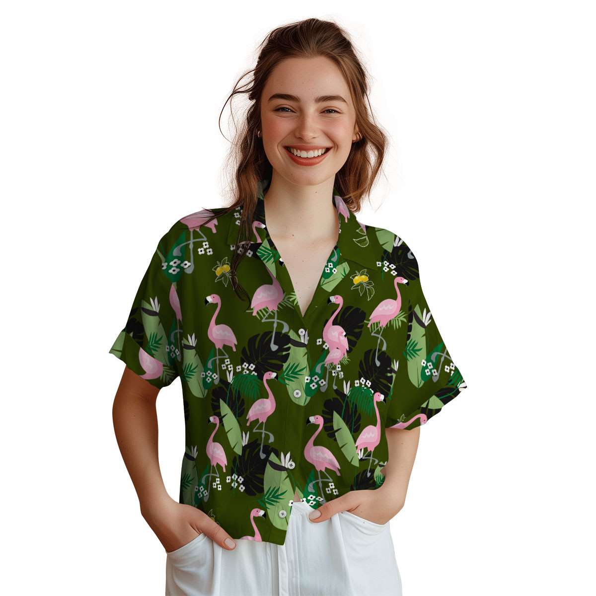 Lemon Tropical Flamingo Hawaiian Shirt Top rated Lemon Tropical Flamingo Hawaiian Shirt Top rated