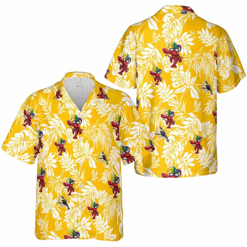 Lobster Bold Foliage Hawaiian Shirt Premium grade