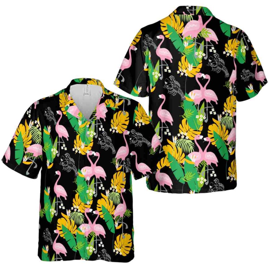 Lobster Flamingo Leaf Hawaiian Shirt Premium grade