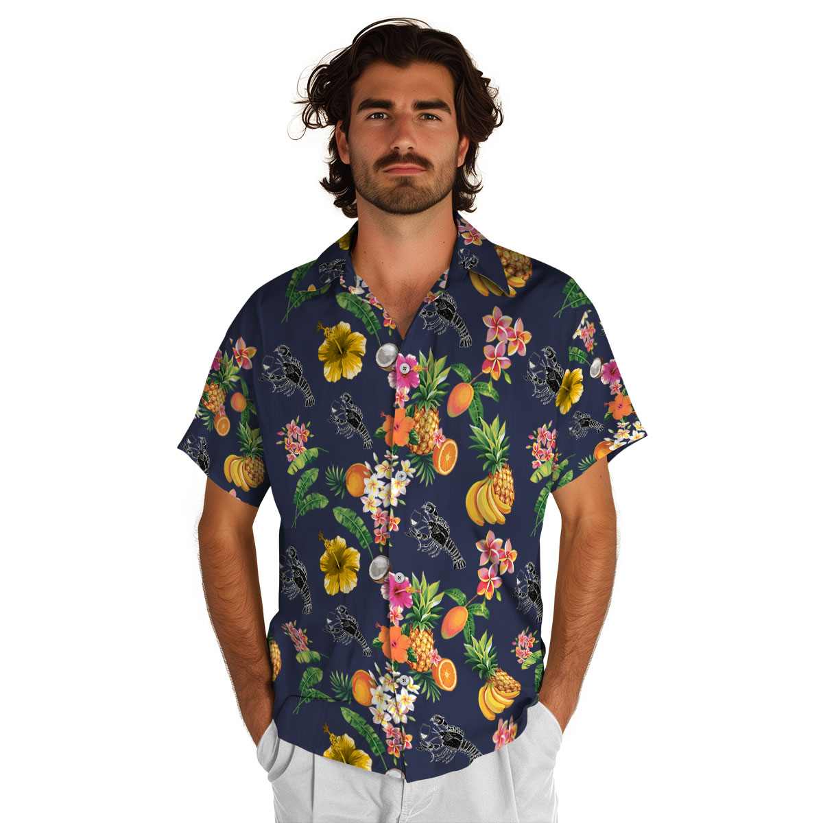 Lobster Fruit Pattern Hawaiian Shirt New Arrival Lobster Fruit Pattern Hawaiian Shirt New Arrival