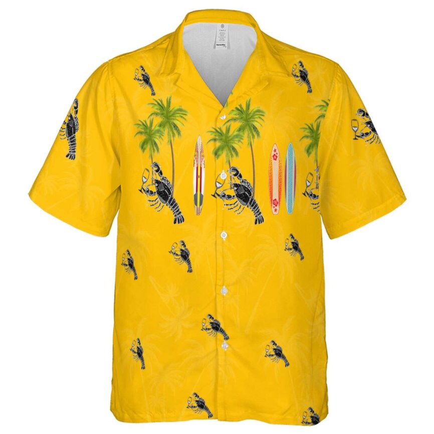 Lobster Island Theme Hawaiian Shirt Fashion forward