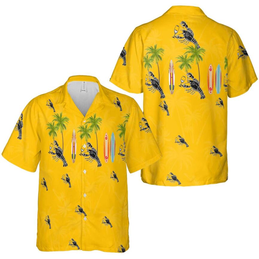 Lobster Island Theme Hawaiian Shirt Premium grade