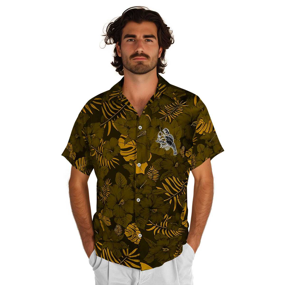 Lobster Monochrome Floral Hawaiian Shirt New Arrival Lobster Monochrome Floral Hawaiian Shirt New Arrival