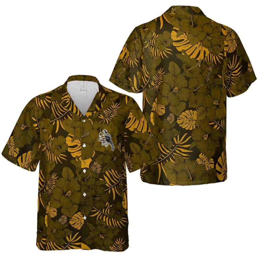 Lobster Monochrome Floral Hawaiian Shirt Premium grade