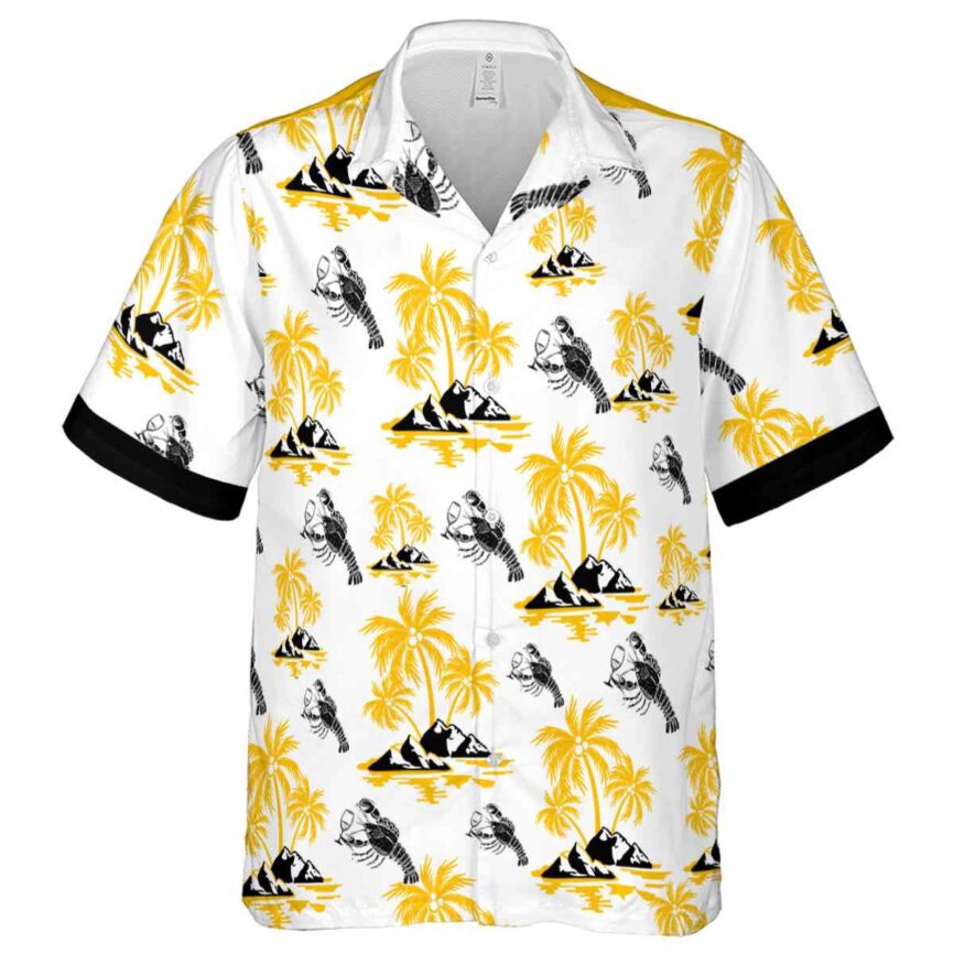 Lobster Palm Island Graphic Hawaiian Shirt Fashion forward