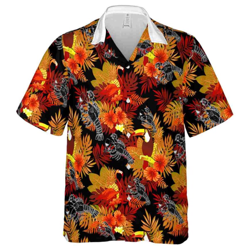 Lobster Tropical Bird Hawaiian Shirt Fashion forward