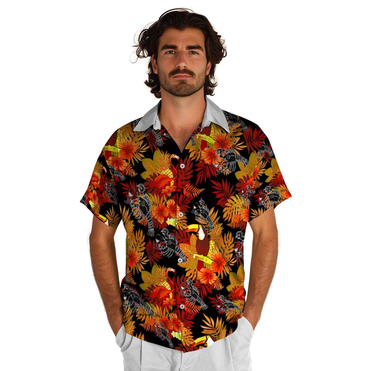 Lobster Tropical Bird Hawaiian Shirt New Arrival Lobster Tropical Bird Hawaiian Shirt New Arrival