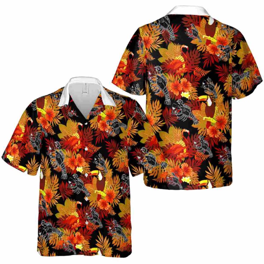 Lobster Tropical Bird Hawaiian Shirt Premium grade