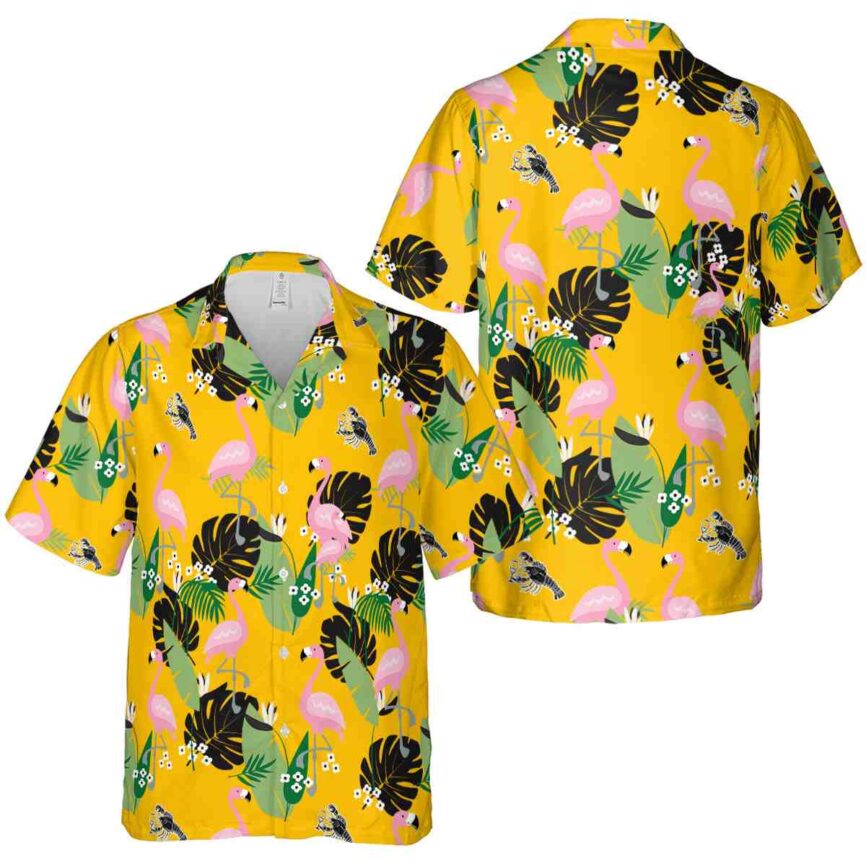 Lobster Tropical Flamingo Hawaiian Shirt Premium grade