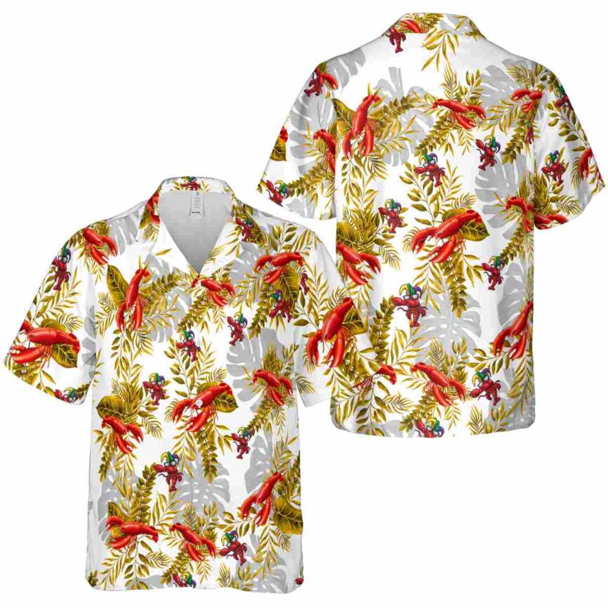 Lobster Tropical Fronds Hawaiian Shirt Premium grade