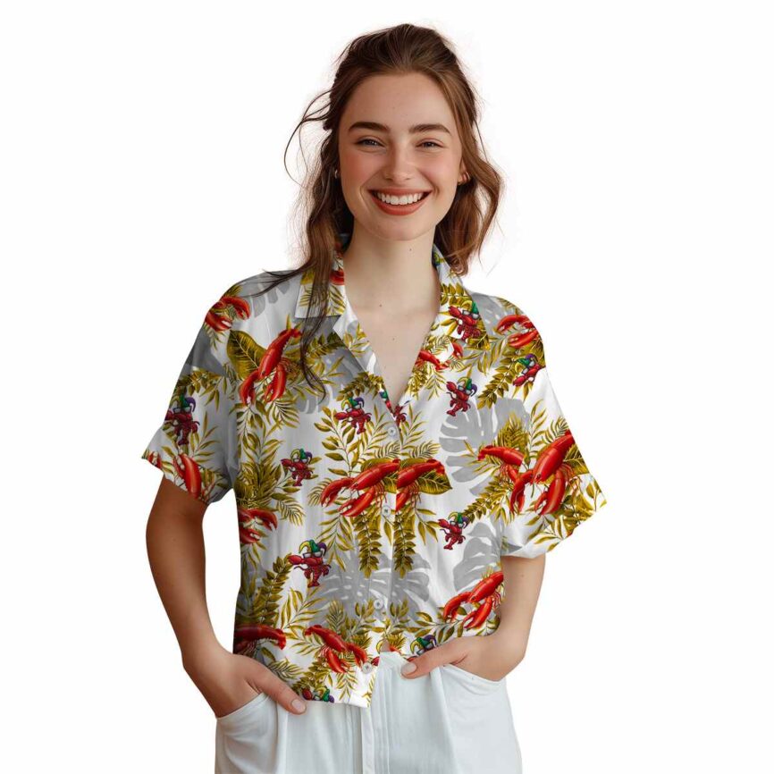 Lobster Tropical Fronds Hawaiian Shirt Top rated
