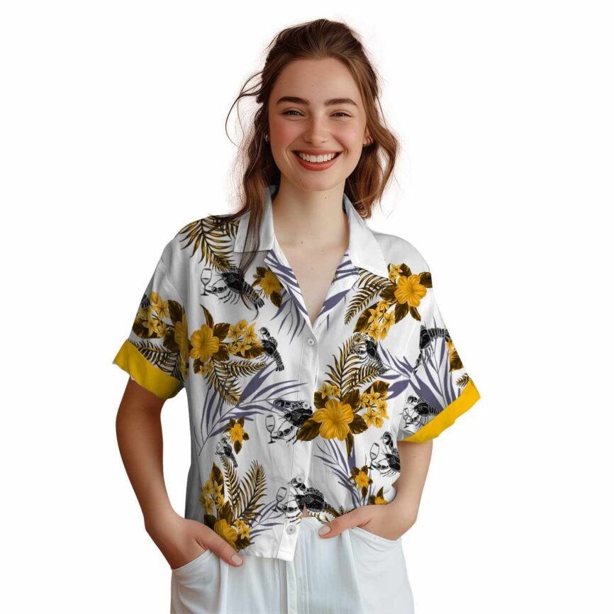Lobster US Flag Floral Hawaiian Shirt Top rated