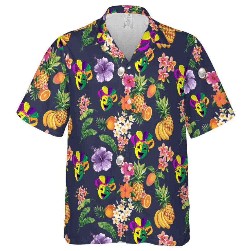 Mardi Gras Fruit Pattern Hawaiian Shirt Fashion forward
