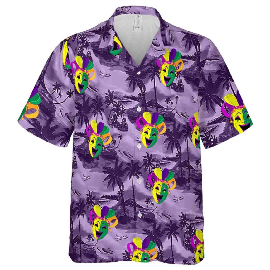 Mardi Gras Island Beach Hawaiian Shirt Fashion forward