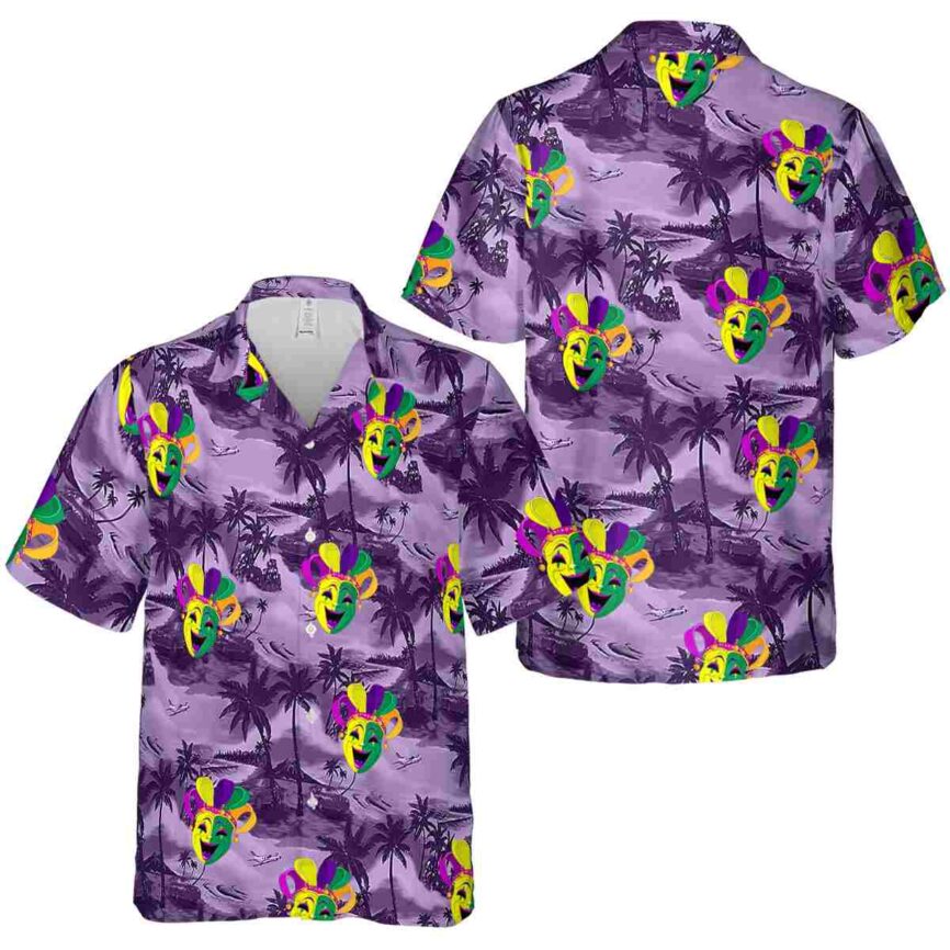 Mardi Gras Island Beach Hawaiian Shirt Premium grade