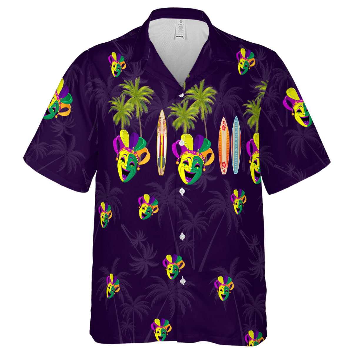Mardi Gras Island Theme Hawaiian Shirt Fashion forward Mardi Gras Island Theme Hawaiian Shirt Fashion forward