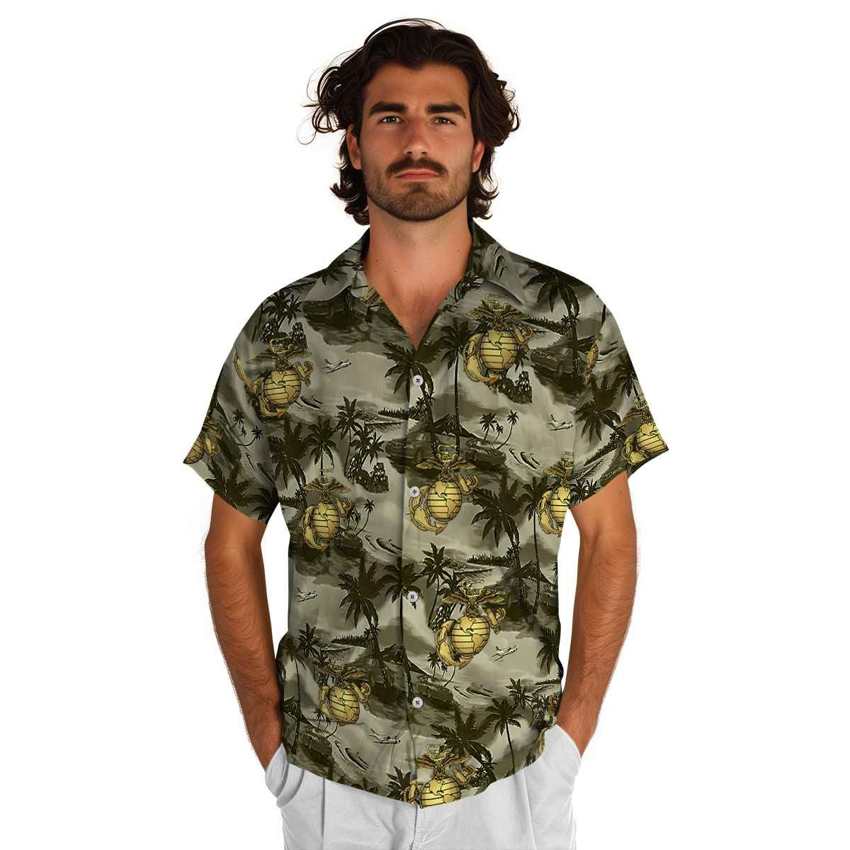Marine Corps Island Beach Hawaiian Shirt New Arrival Marine Corps Island Beach Hawaiian Shirt New Arrival
