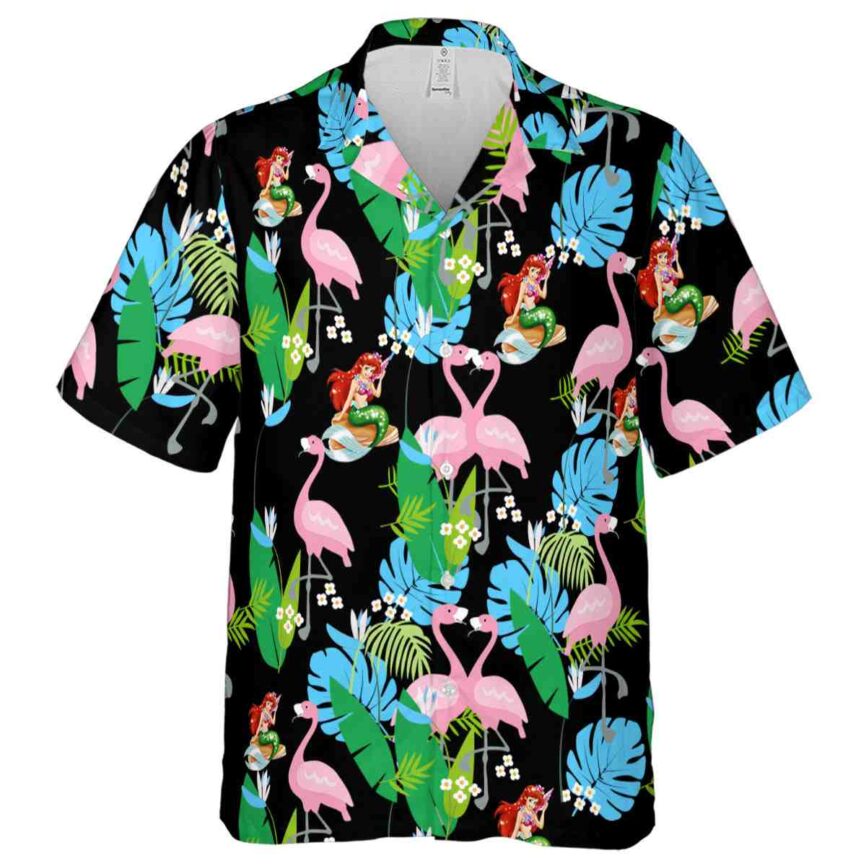 Mermaid Flamingo Leaf Hawaiian Shirt Fashion forward
