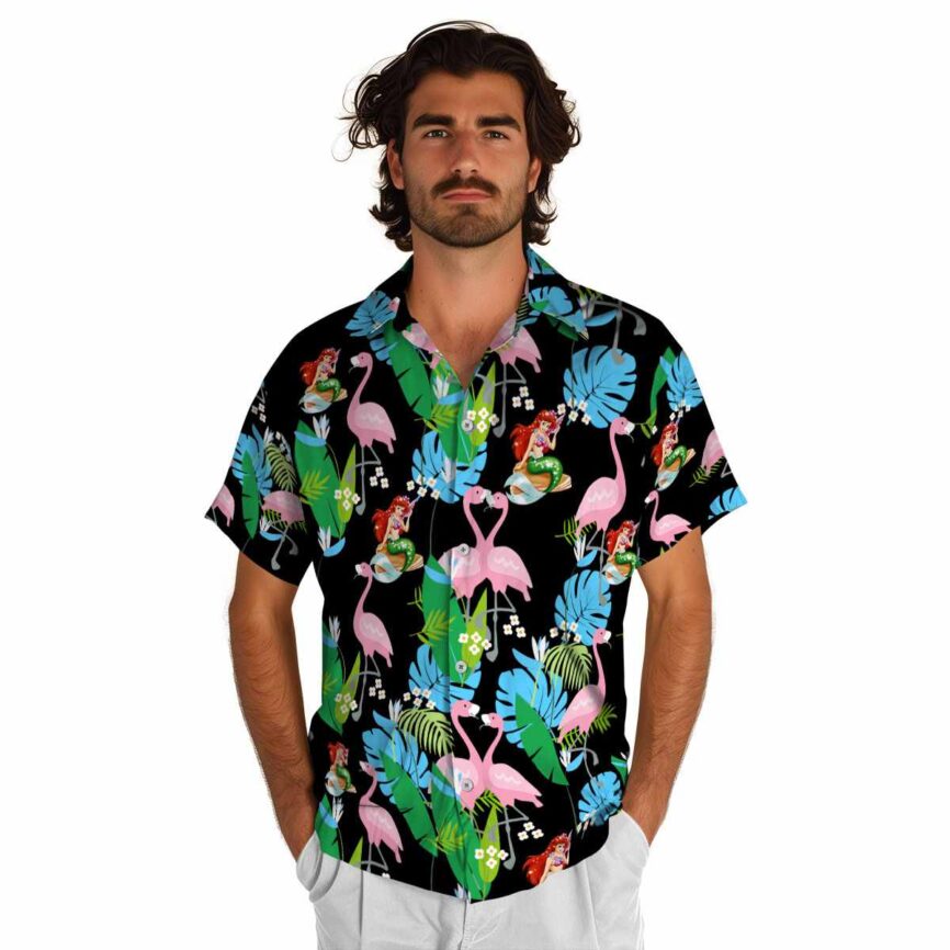 Mermaid Flamingo Leaf Hawaiian Shirt New Arrival